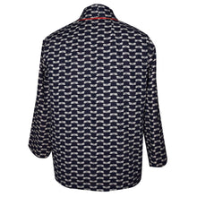 Load image into Gallery viewer, Japanese Indigo Print Kimono Jacket with Contrast Neckband