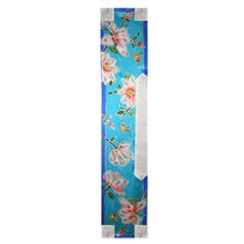 Load image into Gallery viewer, Magnolias & Hummingbird Handpainted Silk Tallit Prayer Shawl