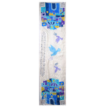 Load image into Gallery viewer, Limoge Blue Jerusalem Hand Painted Tallit Prayer Shawl