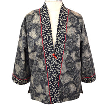 Load image into Gallery viewer, Kimono Style Jacket with Contrast Neckband
