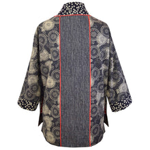 Load image into Gallery viewer, Multiprint Cotton Kimono Style Jacket with Contrast Neckband