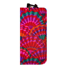 Load image into Gallery viewer, Handcrafted Colorful Red Fans Eyeglass Padded Lined Case