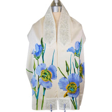 Load image into Gallery viewer, Lily Hand Painted Silk Tallit Prayer Shawl