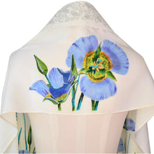 Load image into Gallery viewer, Lily Hand Painted Silk Tallit Prayer Shawl