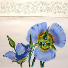 Load image into Gallery viewer, Lily Hand Painted Silk Tallit Prayer Shawl