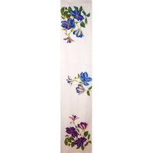 Load image into Gallery viewer, Beautifully Handpainted Clematis Floral Silk Scarf/Wrap