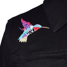Load image into Gallery viewer, Embroidered Peacock Black Denim Stretch Jacket SM