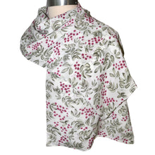 Load image into Gallery viewer, Lovely Crepe de Chine Silk Eucalyptus Print Kimono Jacket with Scarf