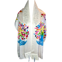 Load image into Gallery viewer, Tree of Life Hand Painted Tallit Prayer Shawl