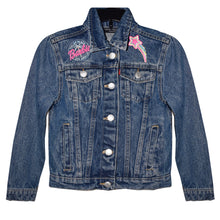 Load image into Gallery viewer, Barbie Style Embroidered Denim Jeans Jacket for Girls