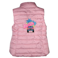 Load image into Gallery viewer, Adorable Child’s Pink Barbie Embroidered Puffer Vest