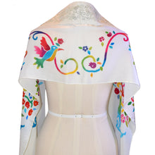 Load image into Gallery viewer, Tree of Life Handpainted Silk Tallit Prayer Shawl