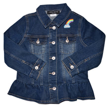 Load image into Gallery viewer, Child’s Denim Jeans Jacket with Unicorn Embroidery 5T