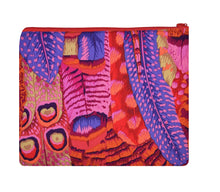 Load image into Gallery viewer, Gorgeous Red Leaf Print Kindle Zippered Padded Sleeve with Koi Zipper Pull
