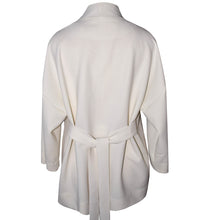 Load image into Gallery viewer, Lovely Cream Lightweight Wool Knit Wrap Jacket