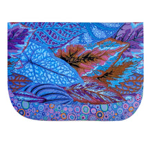 Load image into Gallery viewer, Blue Feather and Circles Pattern iPad Padded Tablet Sleeve