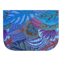 Load image into Gallery viewer, Blue Feather and Circles Pattern iPad Padded Tablet Sleeve