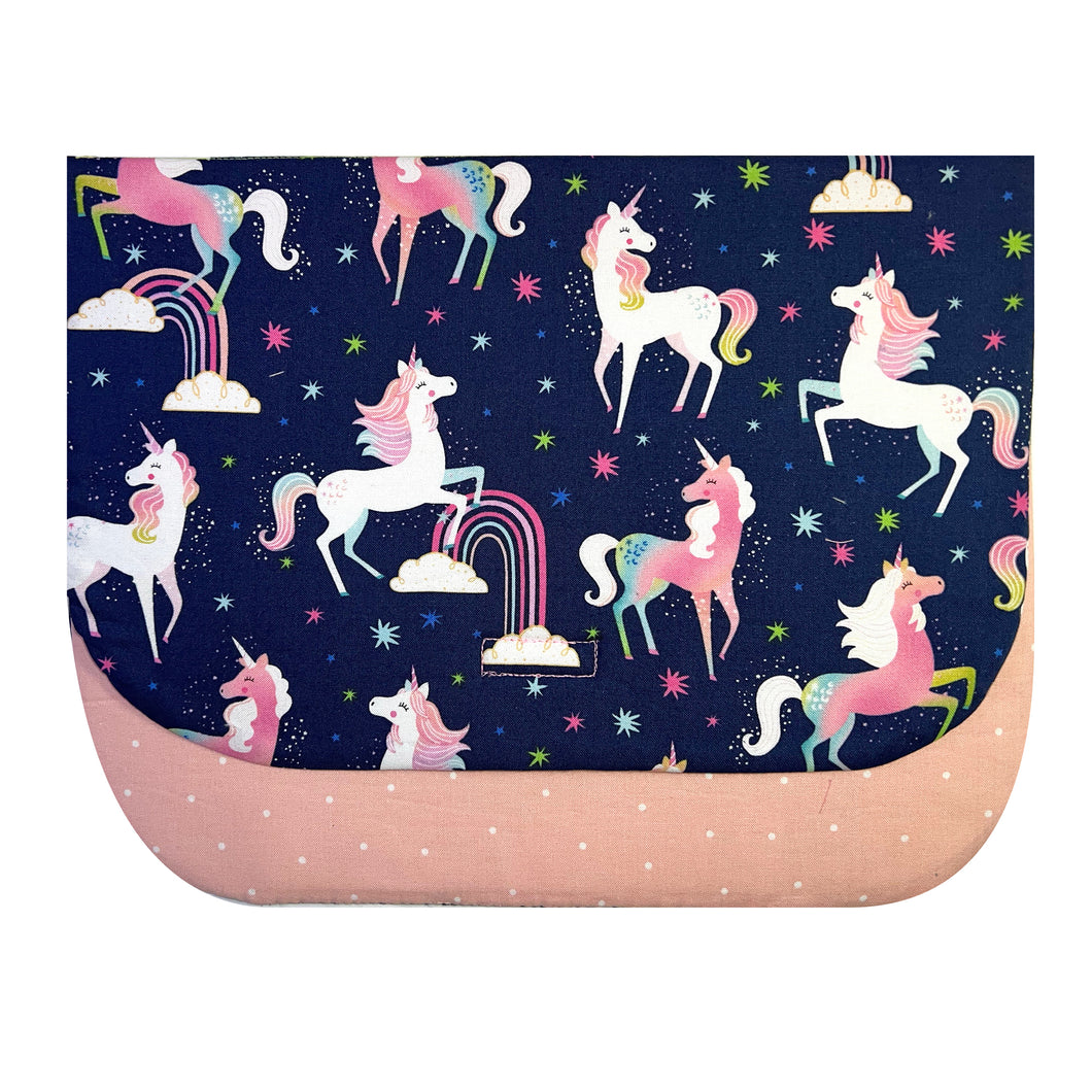 Adorable Unicorn and Pink Dot Padded Foam iPad/Laptop Sleeve