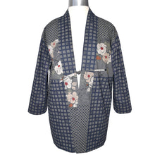 Load image into Gallery viewer, One of a Kind Indigo Cotton Kimono Jacket with Contrast Neckband