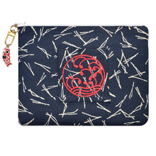 Load image into Gallery viewer, Padded Kindle Zippered Case with Koi Zipper Pull and Japanese Embroidery
