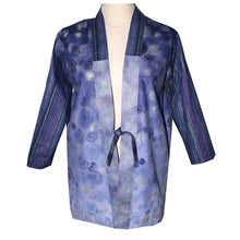 Load image into Gallery viewer, One of a kind Lavender Print Cotton Kimono Jacket