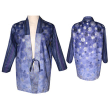 Load image into Gallery viewer, One of a kind Lavender Print Cotton Kimono Jacket