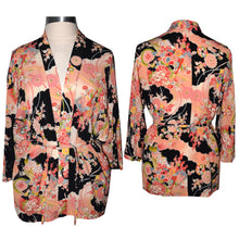 Load image into Gallery viewer, Beautiful One of a Kind Floral Kimono Tie Front Jacket