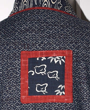 Load image into Gallery viewer, Japanese Indigo Cotton Kimono Jacket with Inset M/LG