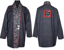 Load image into Gallery viewer, Japanese Indigo Cotton Kimono Jacket with Inset M/LG