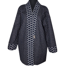 Load image into Gallery viewer, Handcrafted Dragonfly Japanese Indigo Print Kimono Jacket