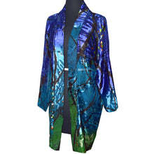 Load image into Gallery viewer, Stunning Multicolor Print Silk/Rayon Devore Kimono