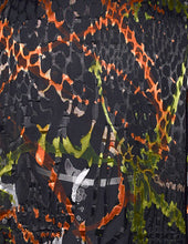 Load image into Gallery viewer, Copper and Black Silk/Rayon Devore Handsewn Silk Kimono Jacket