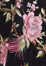 Load image into Gallery viewer, Embroidered Floral Hummingbird Lace Kimono Style Jacket
