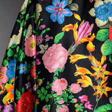 Load image into Gallery viewer, Exquisite One of a Kind Floral 100% Silk Poncho