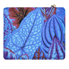 Load image into Gallery viewer, Blue Leaf Kindle Padded Zippered Case with Koi Zipper Pull