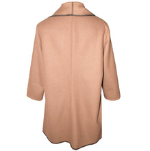 Load image into Gallery viewer, Luxurious Tan Cashmere Wool Blend Wrap Coat with Tie Belt