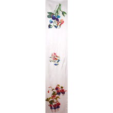 Load image into Gallery viewer, Exquisite Handpainted Fuschia and Sweet Pea Floral Silk Scarf/Wrap