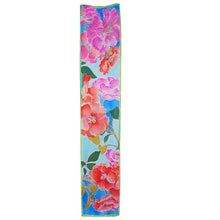 Load image into Gallery viewer, One of a Kind Multirose Floral Jacquard Silk Scarf
