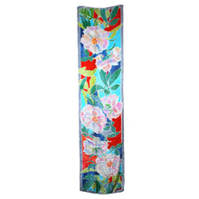 Load image into Gallery viewer, Hand Painted Peony Jacquard Silk Wrap