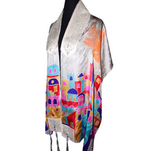 Load image into Gallery viewer, Multicolor Jerusalem Silk Jacquard Tallit Prayer Shawl