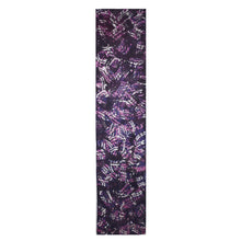 Load image into Gallery viewer, Deep Violet Abstract Hand Painted Jacquard Silk Shawl/Scarf