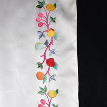 Load image into Gallery viewer, Embroidered Pomegranate Tree of Life Silk Tallit Prayer Shawl