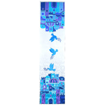 Load image into Gallery viewer, Handpainted Blue Turquoise Jerusalem VI Tallit Prayer Shawl