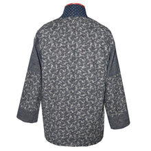 Load image into Gallery viewer, One of a Kind Indigo Cotton Kimono Jacket with Contrast Neckband