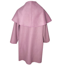 Load image into Gallery viewer, Elegant Mauve Rose Soft Cashmere Wool Blend Wrap Coat