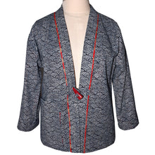 Load image into Gallery viewer, One of a Kind Indigo Cotton Kimono Jacket with Toggle Button
