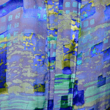 Load image into Gallery viewer, Exquisite Royal Blue Lime Green Silk Kimono Jacket