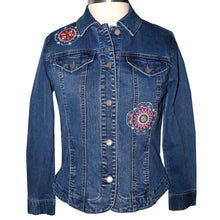 Load image into Gallery viewer, Kaleidoscope Blue Denim Stretch Jacket S