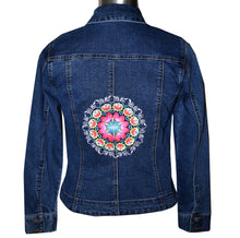 Load image into Gallery viewer, Kaleidoscope Blue Denim Stretch Jacket S