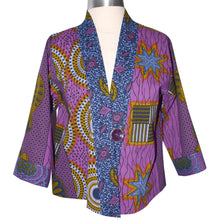 Load image into Gallery viewer, African Patterned Cloth Cotton Kimono Jacket